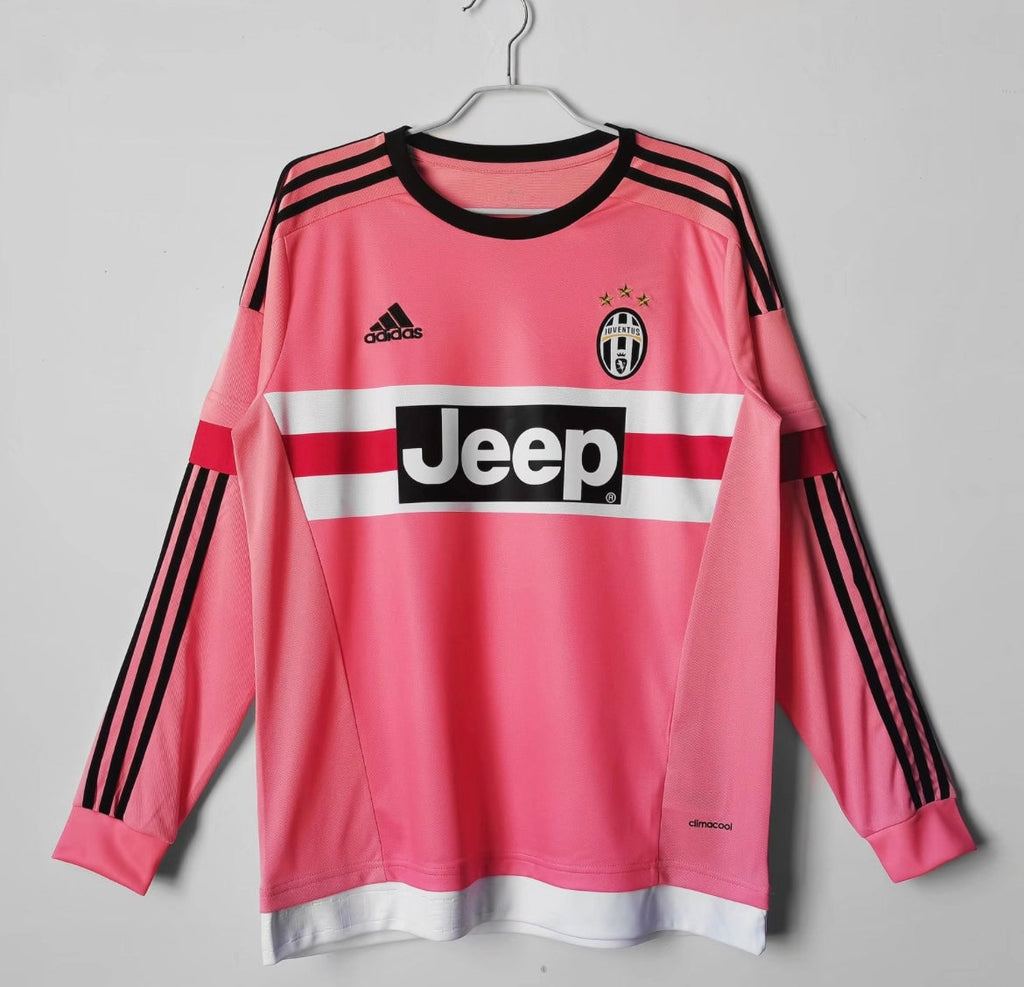 Maillot Rétro Juventus 2015-16 Extérieur Manches Longues