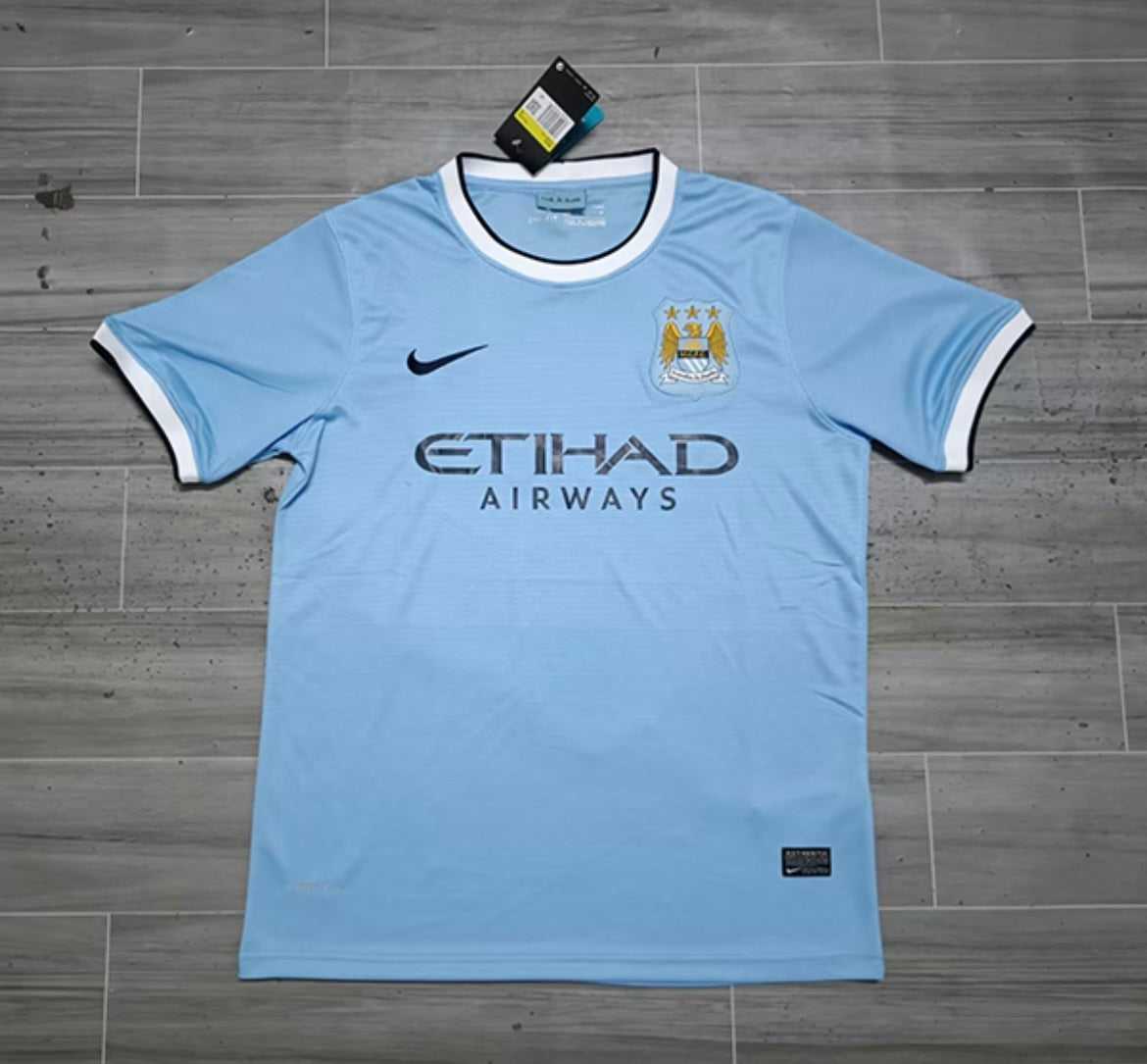 Maillot Rétro Manchester City 2013-14 Domicile