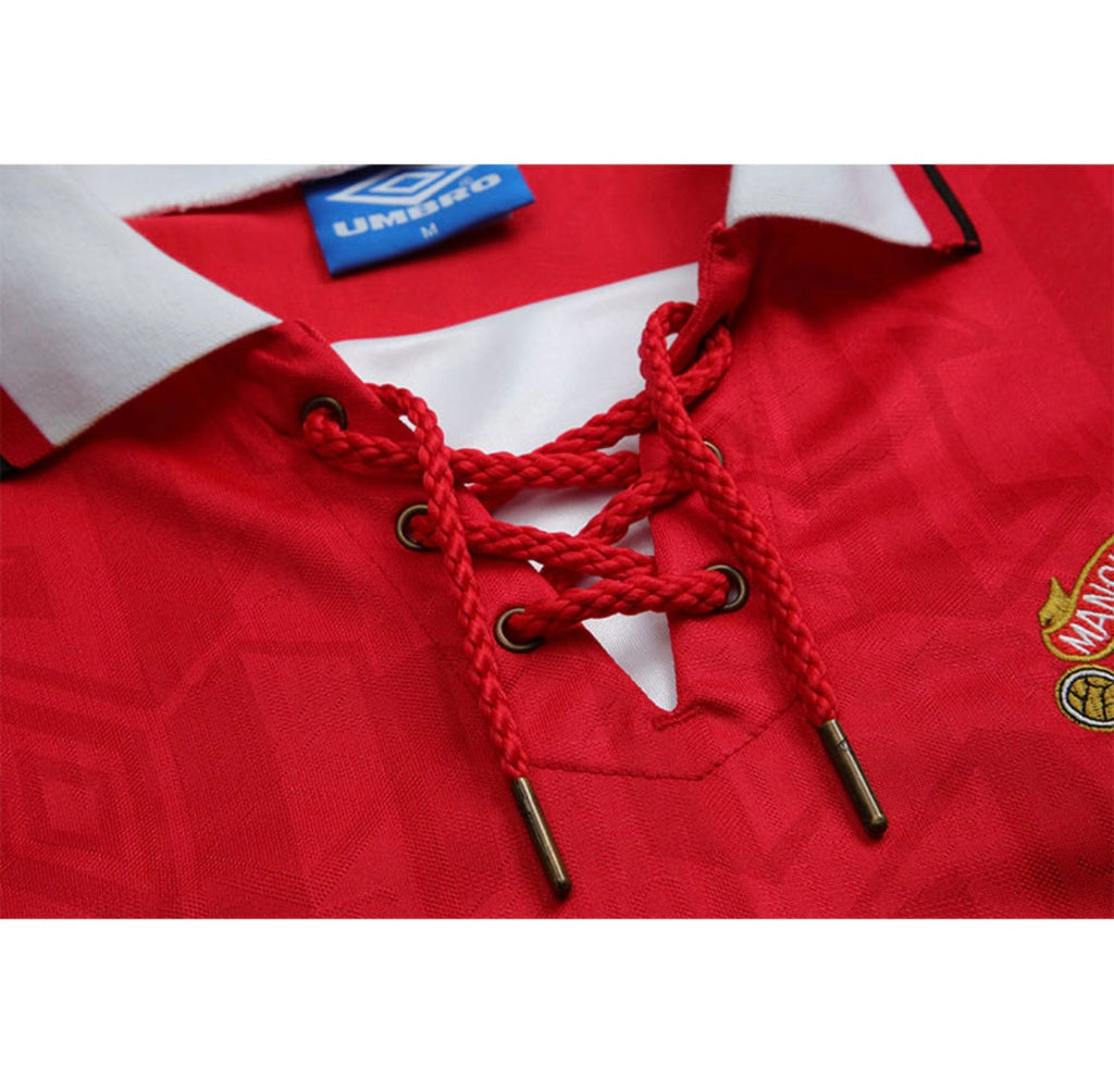 Maillot Rétro Manchester United 1992-93 Domicile Manches Longues