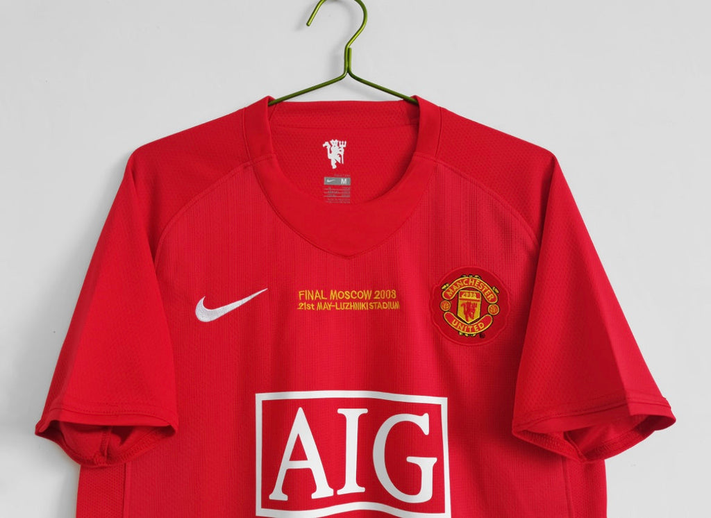 Maillot Rétro Manchester United 2007-08 Domicile