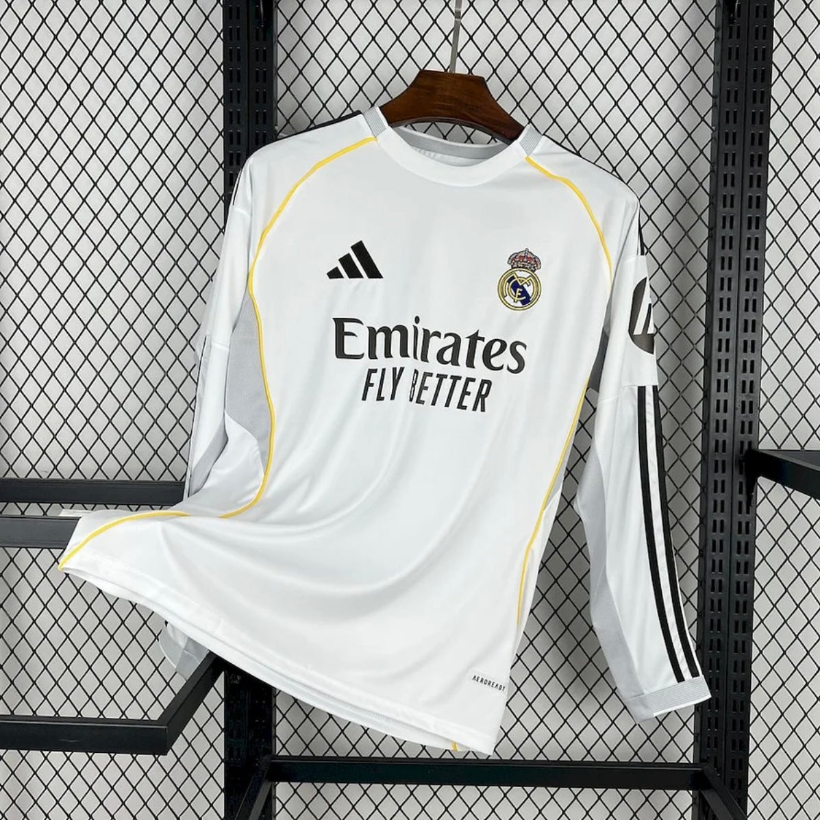 Maillot Real Madrid 2025-26 Domicile Manches Longues