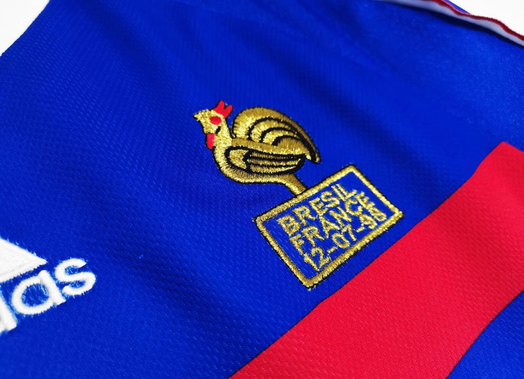 Maillot Rétro France 1998 Domicile Manches Longues