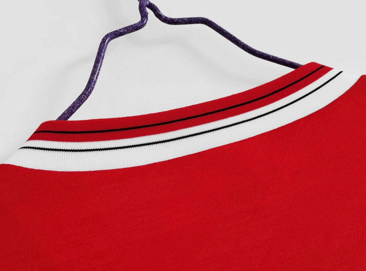 Maillot Rétro Manchester United 1986-87 Domicile Manches Longues