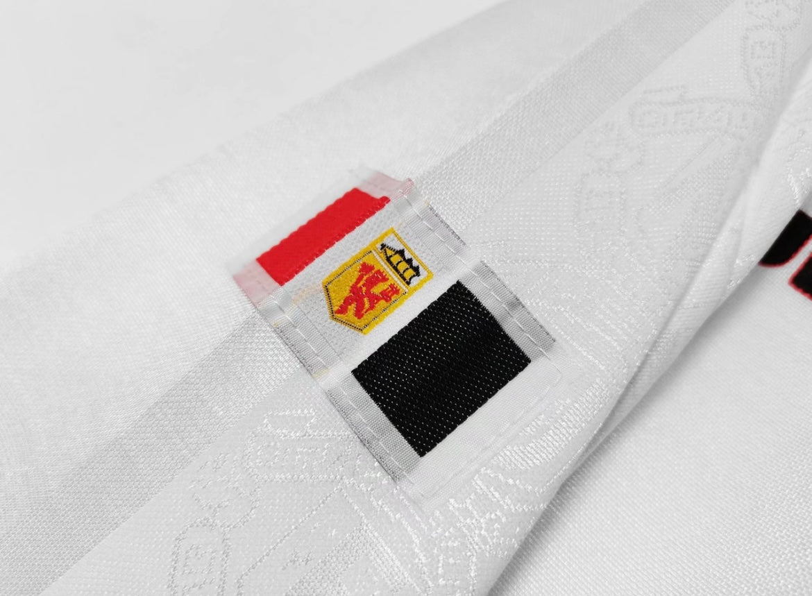 Maillot Rétro Manchester United 1998-99 Extérieur Manches Longues