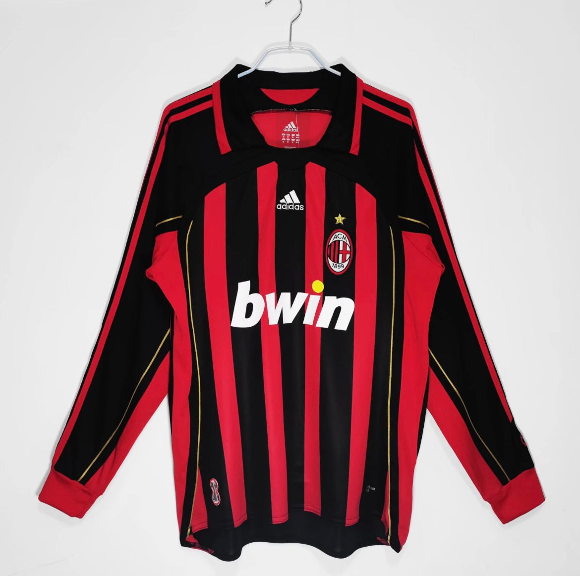 Maillot Rétro AC Milan 2006-07 Domicile Manches Longues