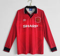 Maillot Rétro Manchester United 1994-95 Domicile Manches Longues