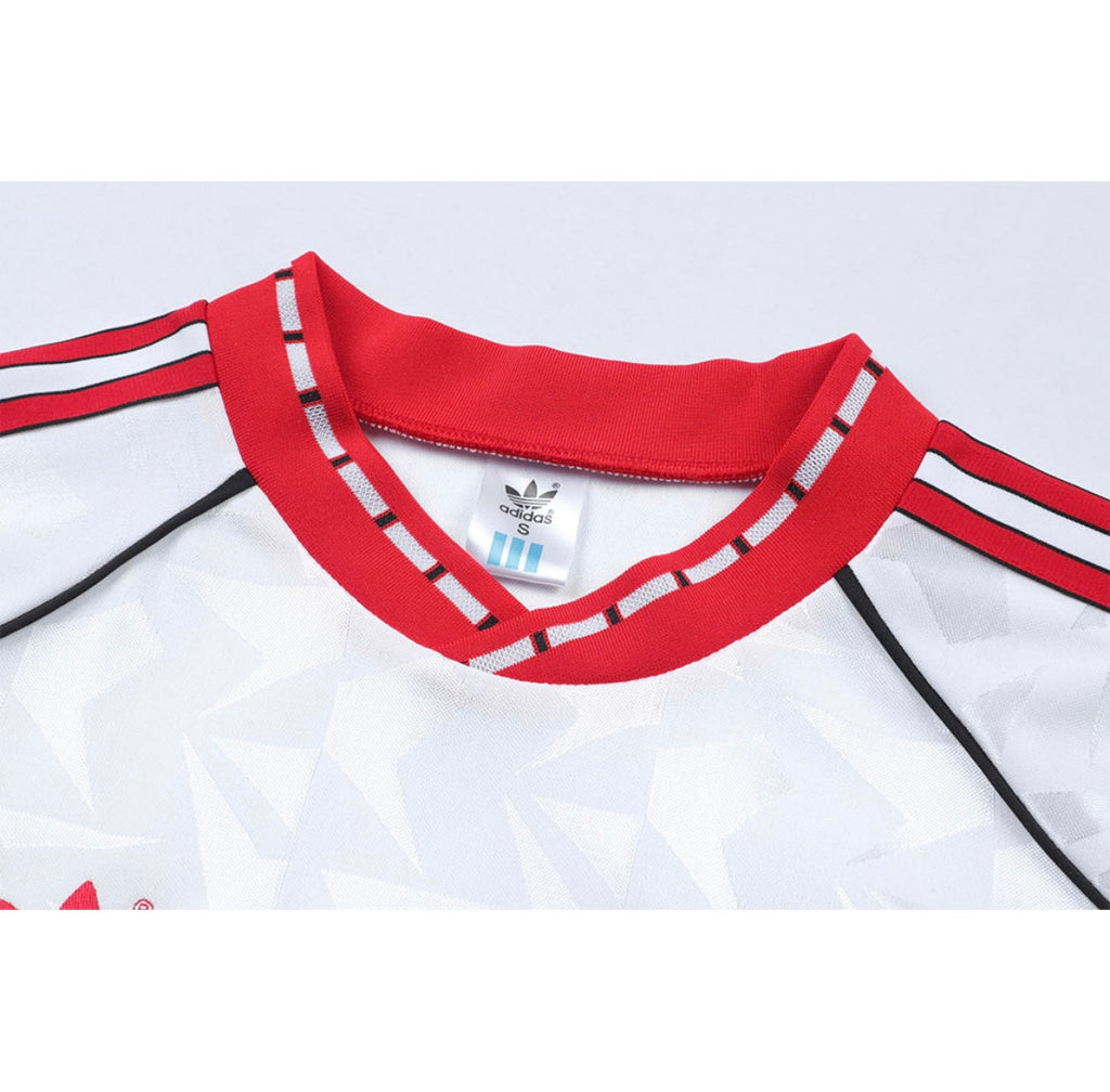 Maillot Rétro Manchester United 1990-91 Extérieur Manches Longues