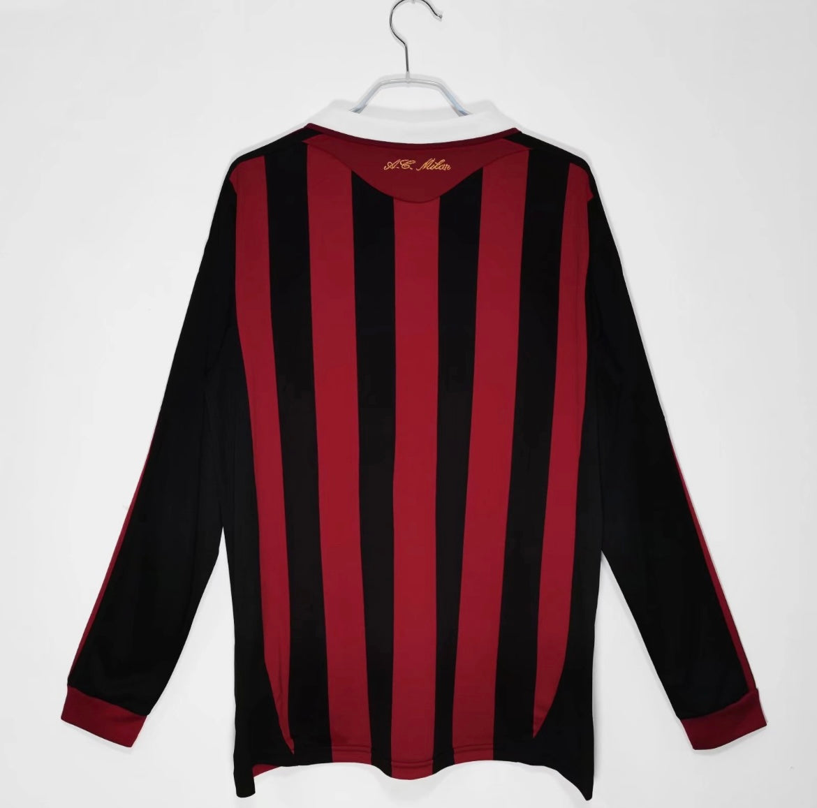 Maillot Rétro AC Milan 2009-10 Domicile Manches Longues