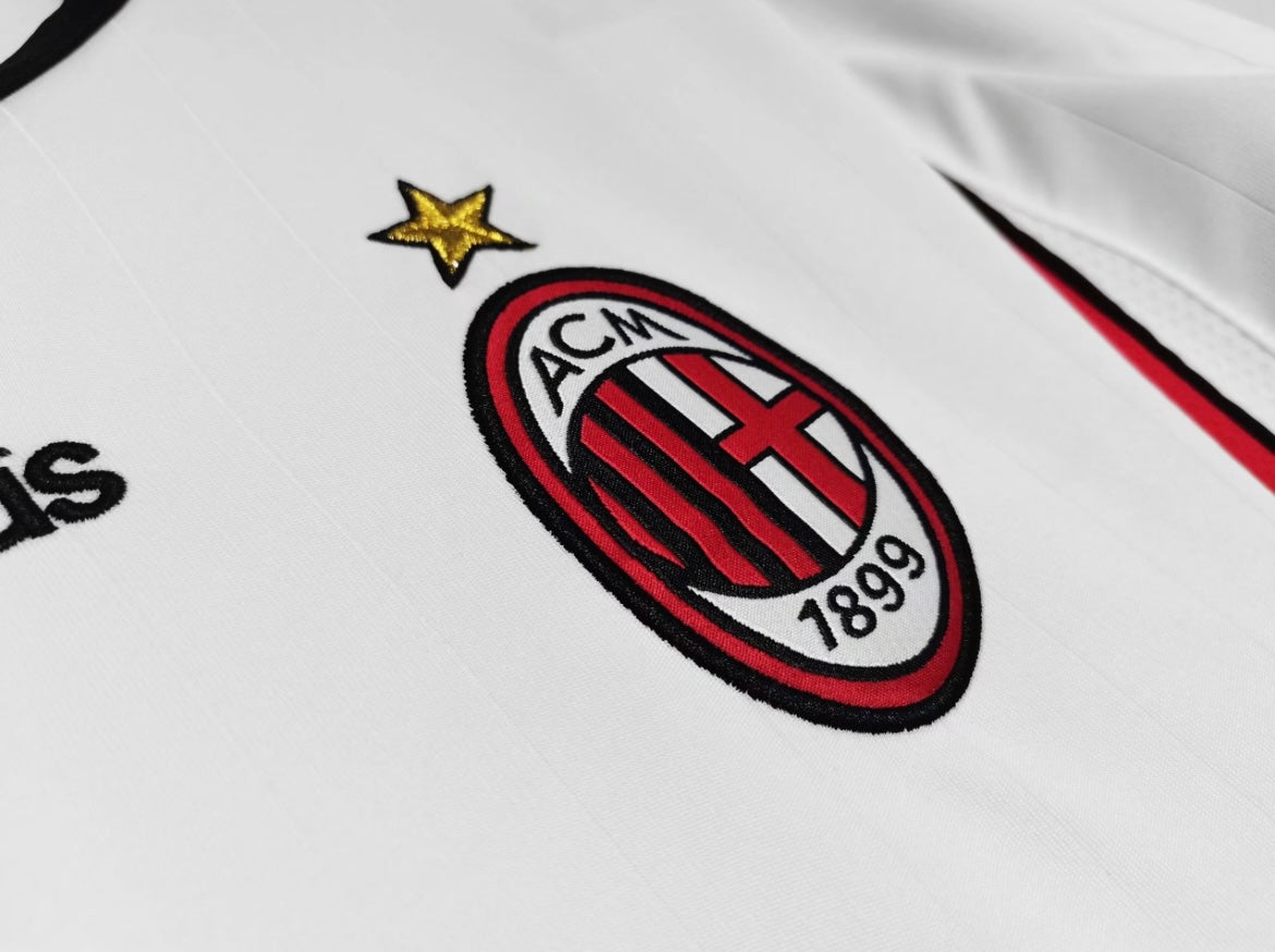 Maillot Rétro AC Milan 2006-07 Extérieur Manches Longues