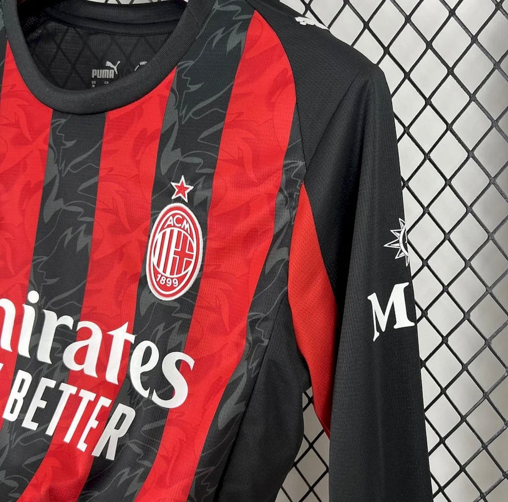 Maillot AC Milan 2025-26 Domicile Manches Longues