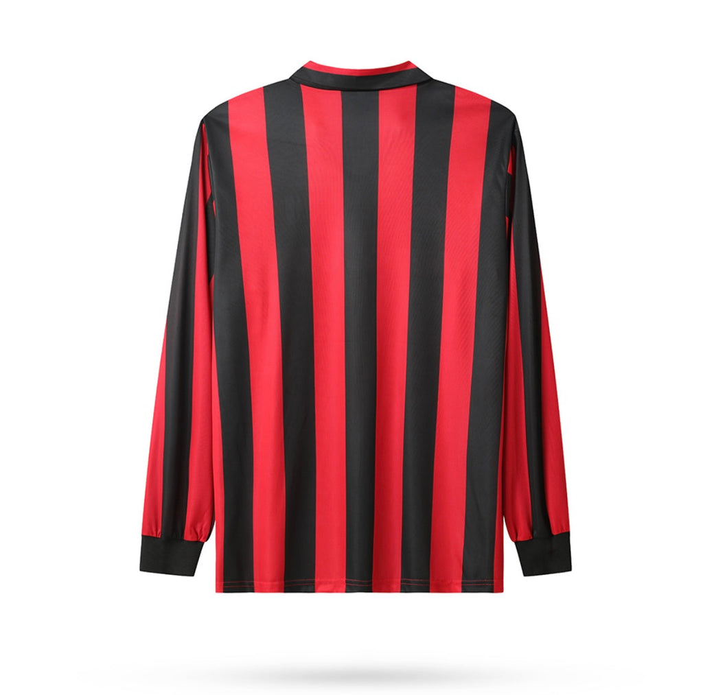Maillot Rétro AC Milan 1988-89 Domicile Manches Longues