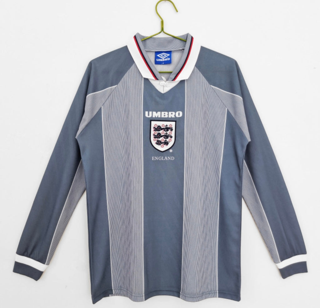 Maillot Rétro Angleterre 1996 Extérieur Manches Longues