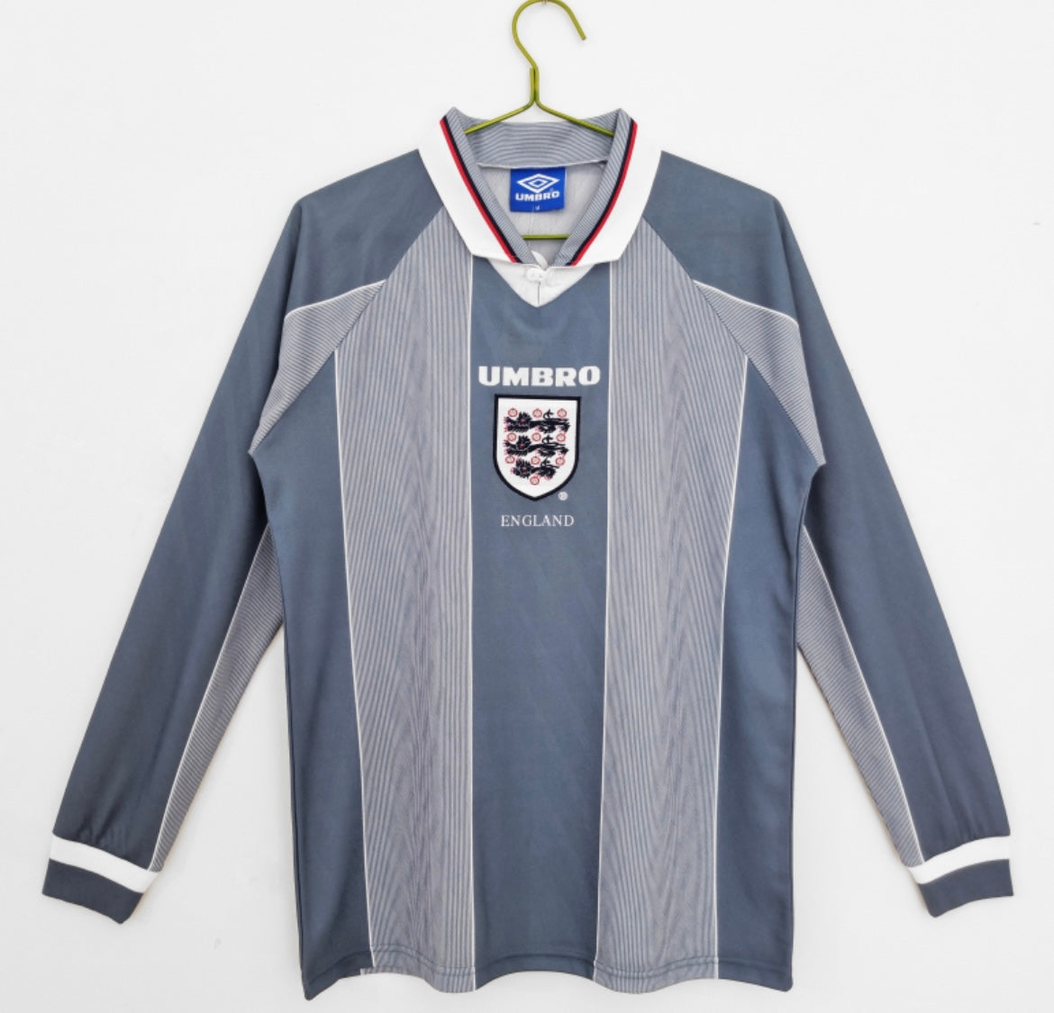 Maillot Rétro Angleterre 1996 Extérieur Manches Longues