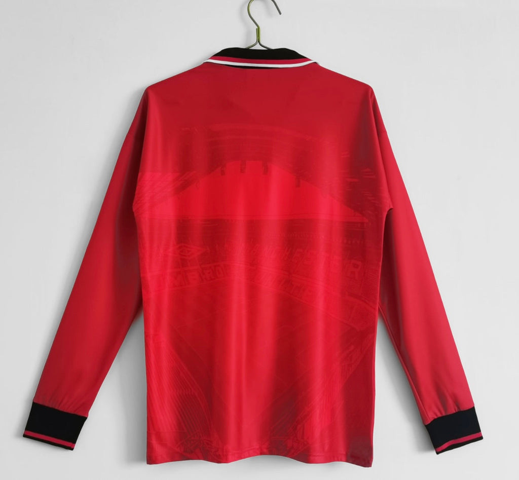Maillot Rétro Manchester United 1994-95 Domicile Manches Longues