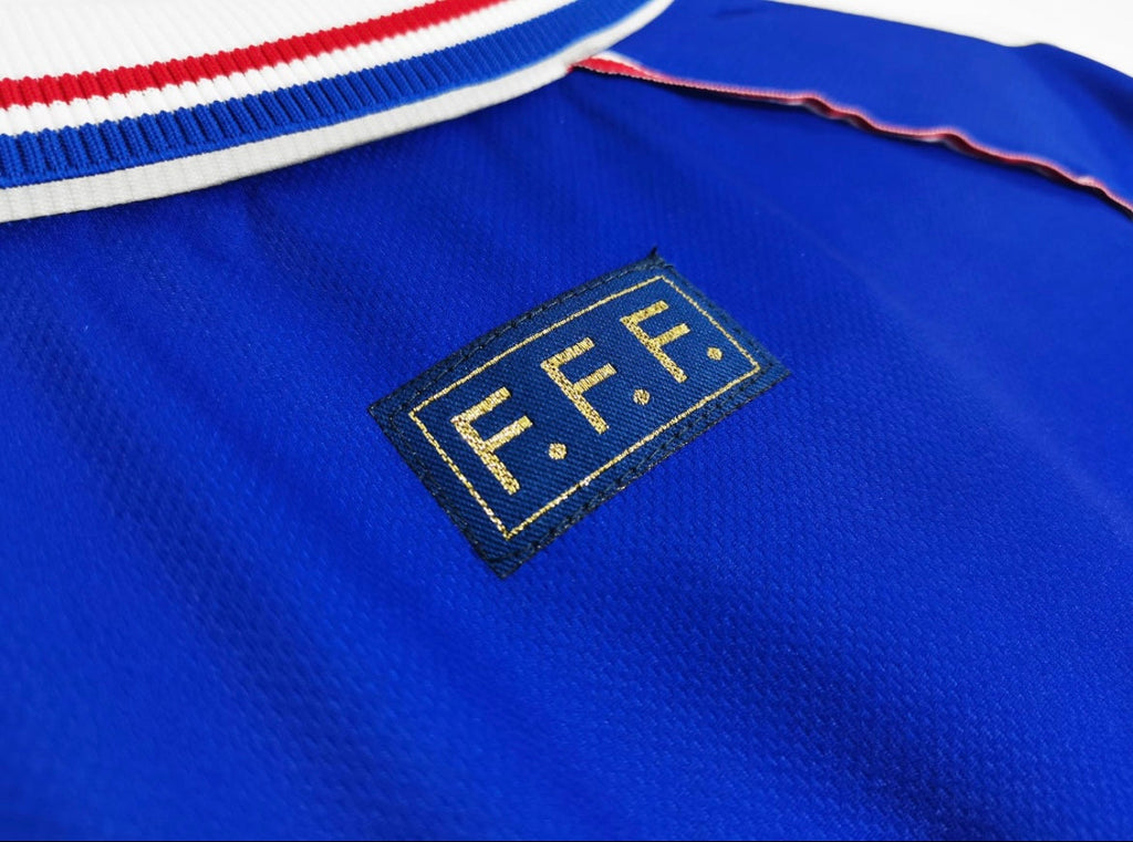 Maillot Rétro France 1998 Domicile Manches Longues