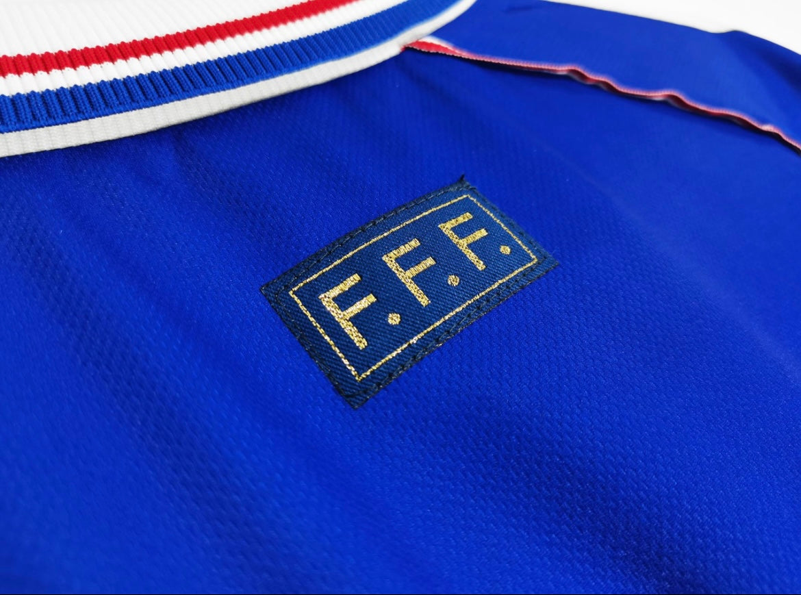Maillot Rétro France 1998 Domicile Manches Longues