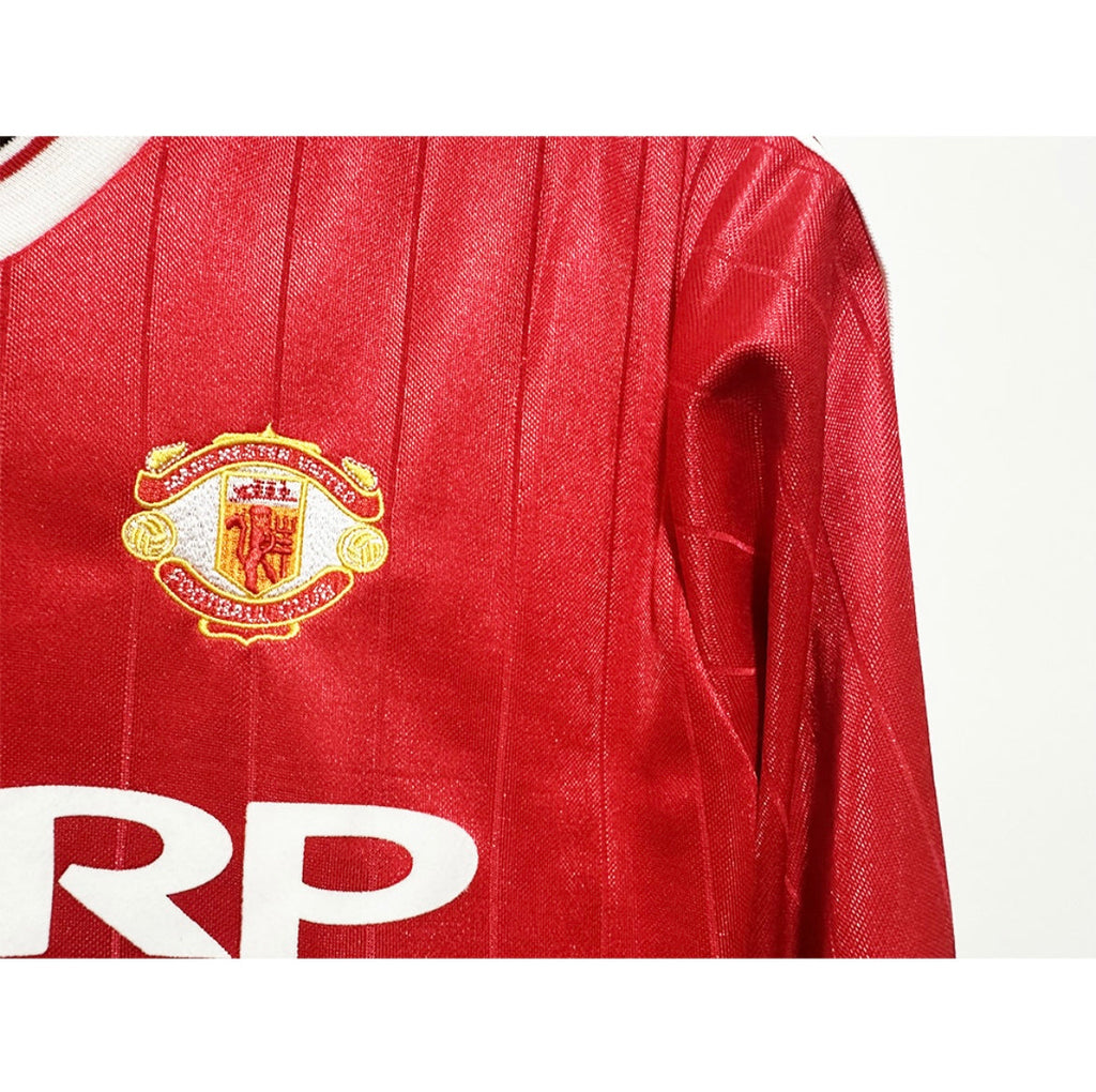Maillot Rétro Manchester United 1982-83 Domicile Manches Longues