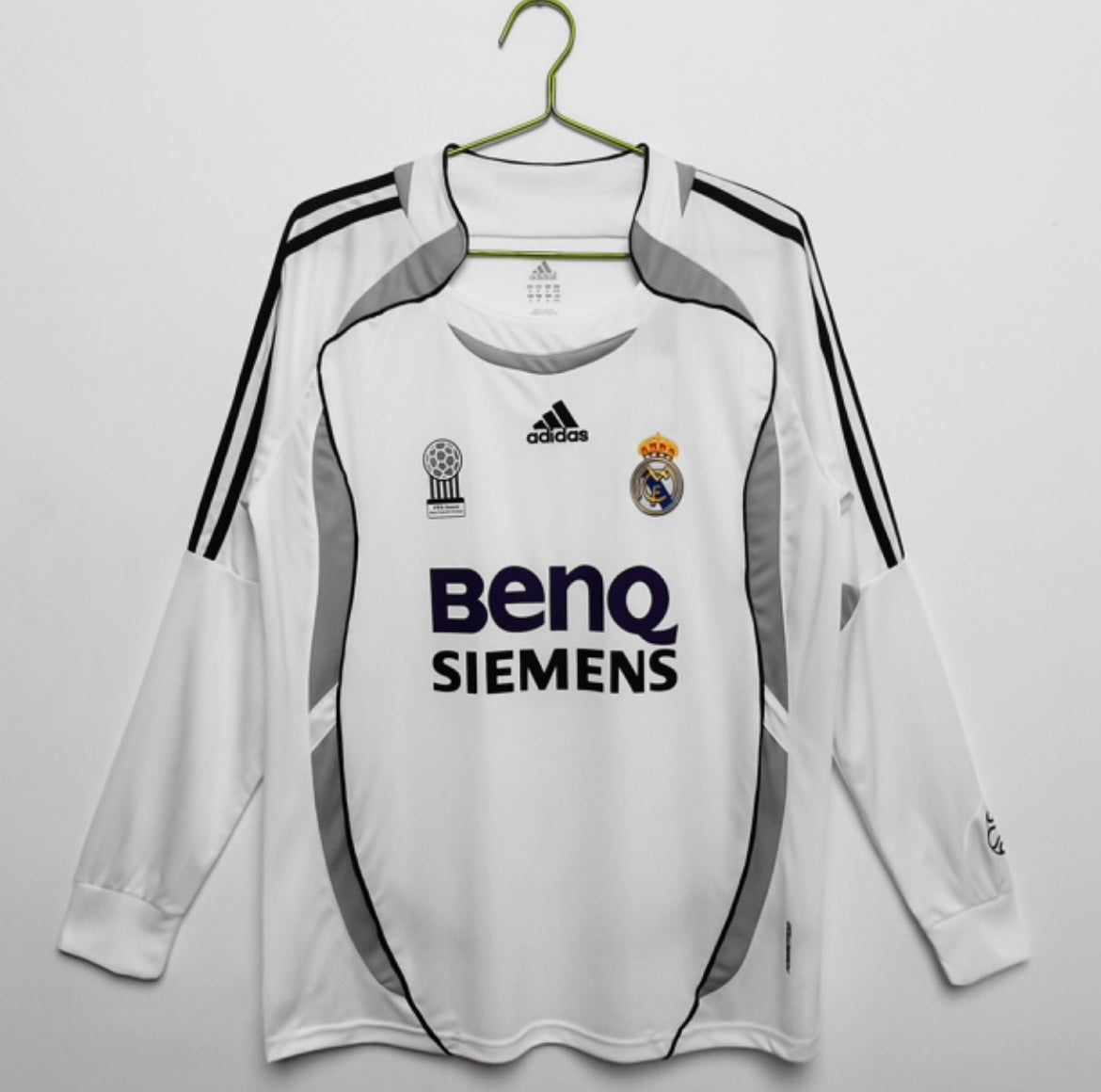 Maillot Rétro Real Madrid 2006-07 Domicile Manches Longues