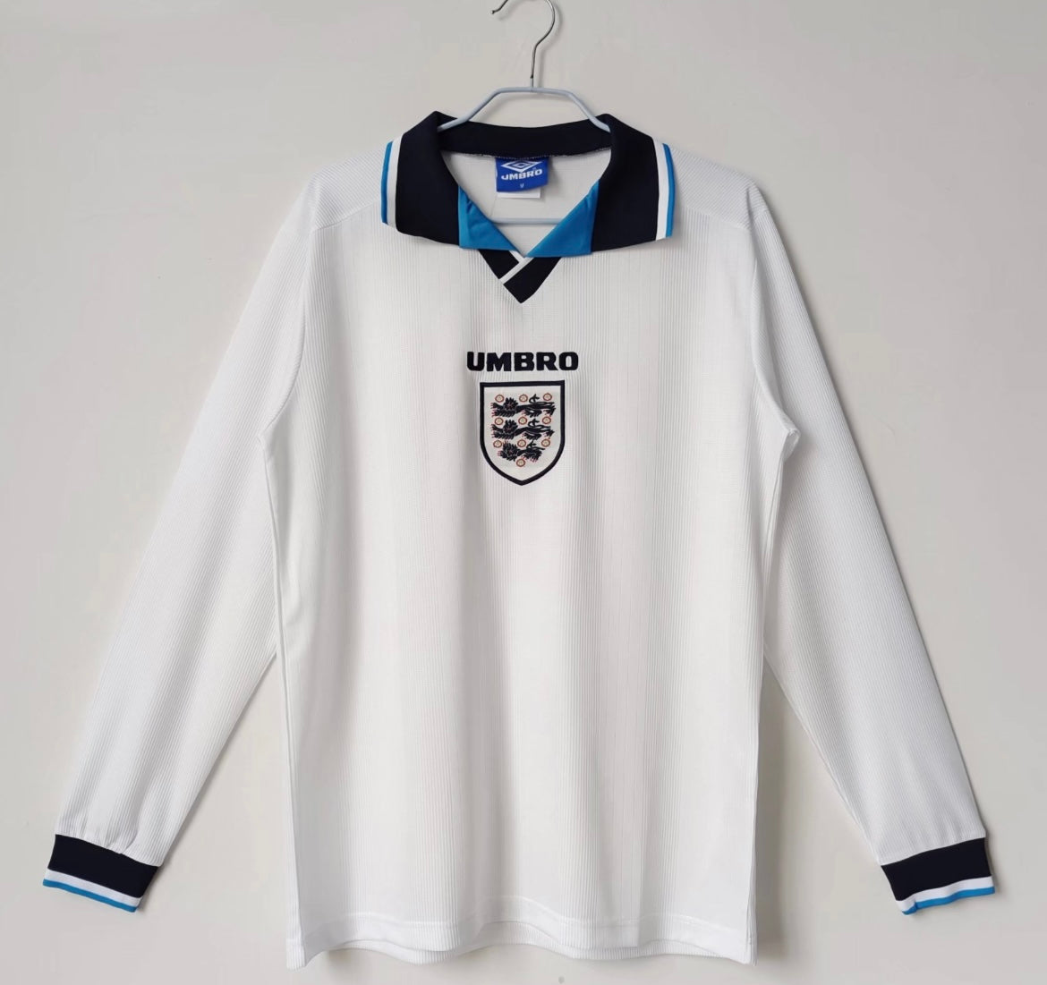 Maillot Rétro Angleterre 1996 Domicile Manches Longues