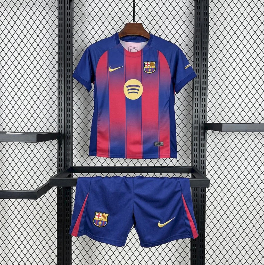 Kit Enfant FC Barcelone 2025-26 Domicile