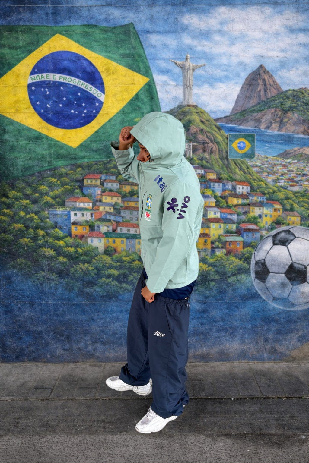 Veste Imperméable Brésil – Vert | GoalKits