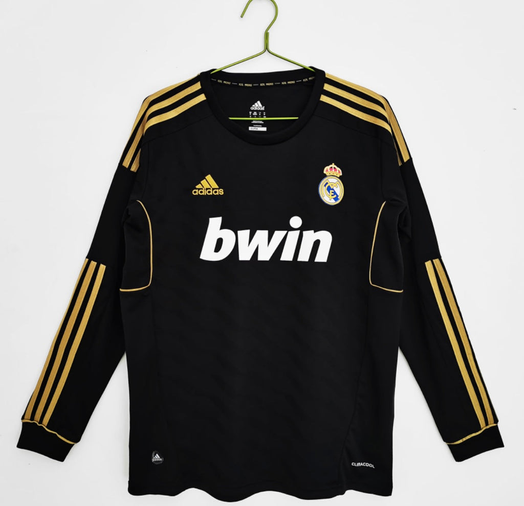 Maillot Rétro Real Madrid 2011-12 Extérieur Manches Longues