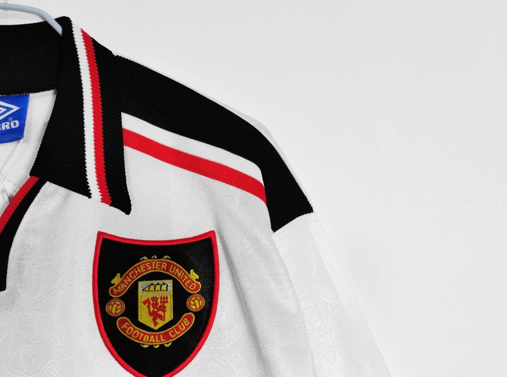 Maillot Rétro Manchester United 1998-99 Extérieur Manches Longues