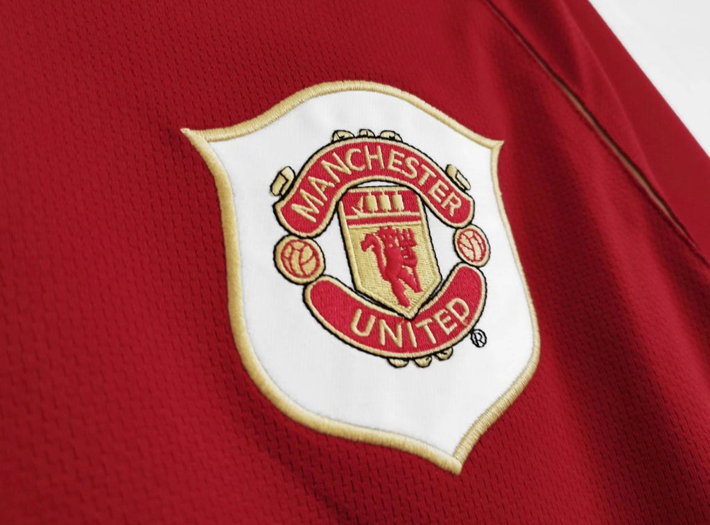 Maillot Rétro Manchester United 2006-07 Domicile Manches Longues