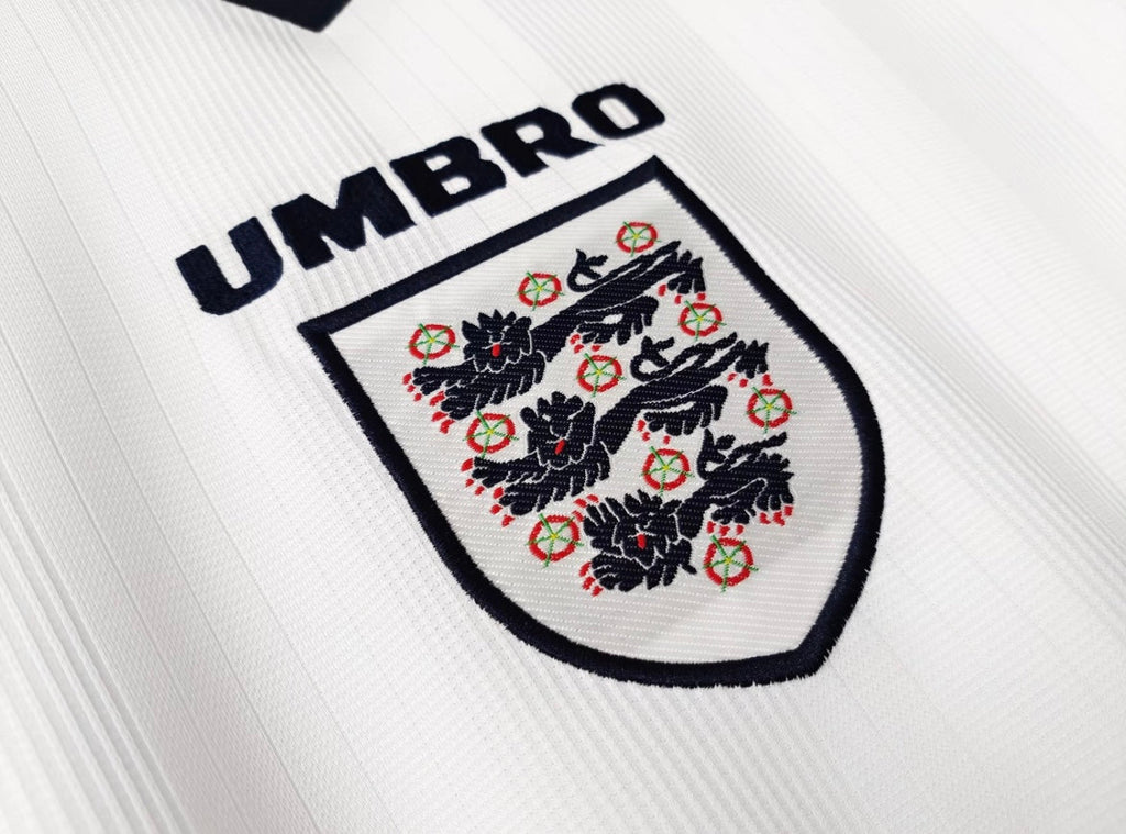 Maillot Rétro Angleterre 1996 Domicile Manches Longues