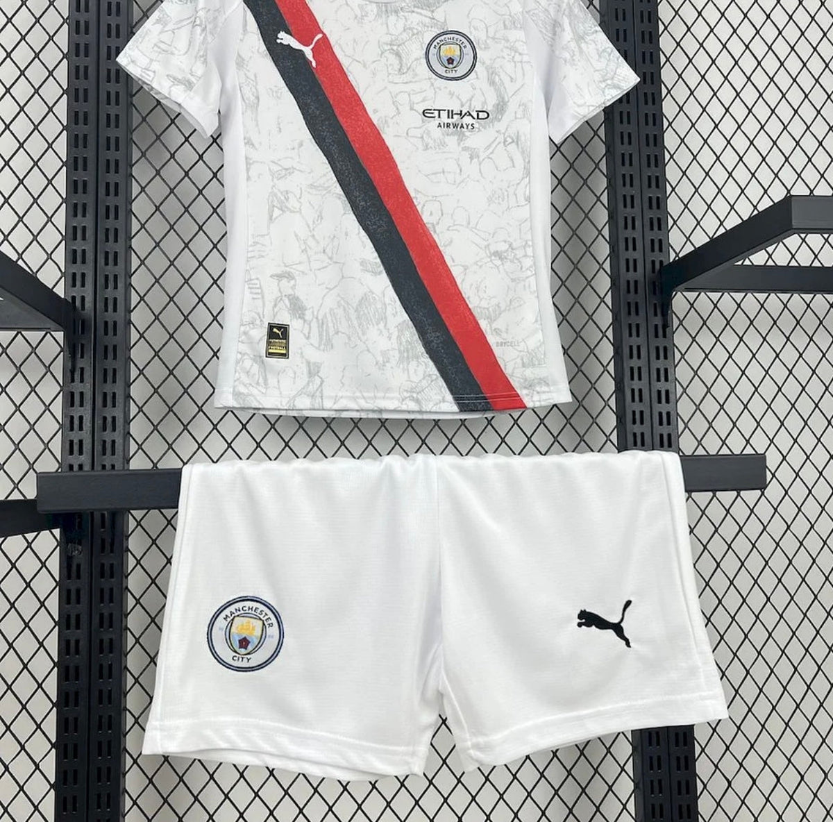 Kit Enfant Manchester City 2025-26 Extérieur