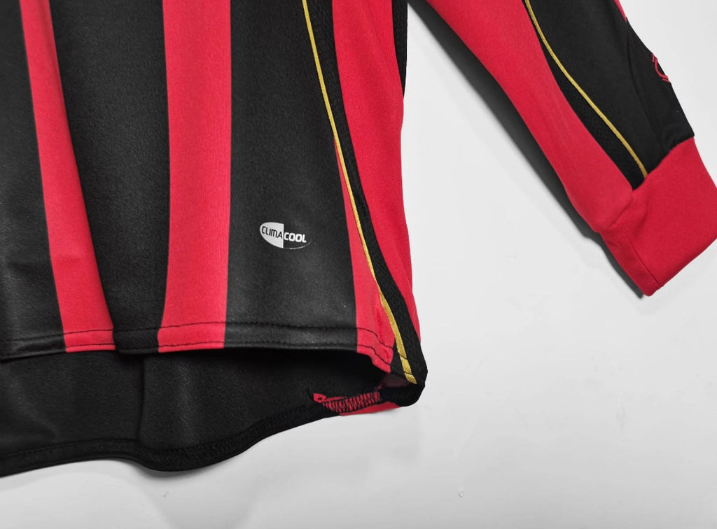 Maillot Rétro AC Milan 2006-07 Domicile Manches Longues