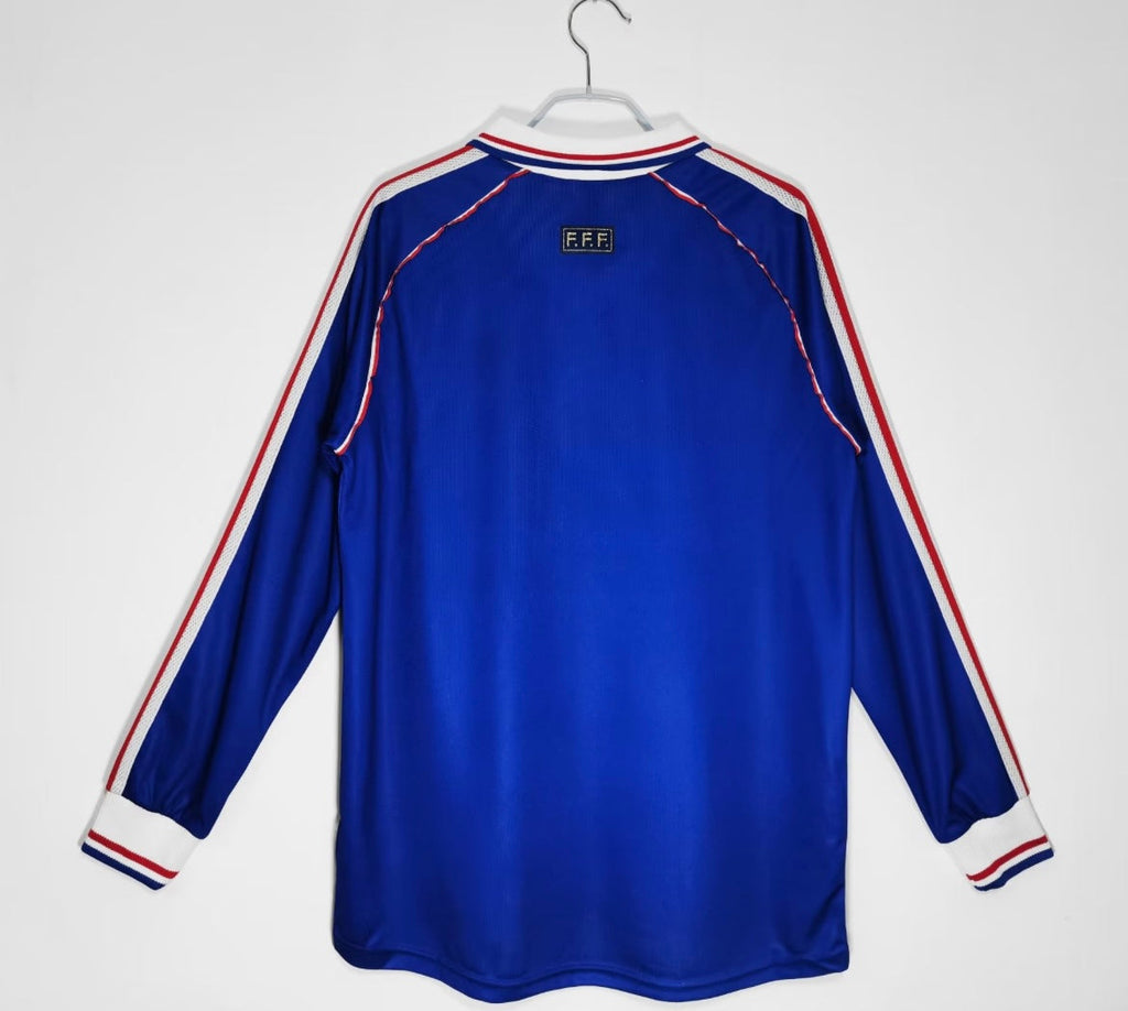 Maillot Rétro France 1998 Domicile Manches Longues