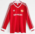 Maillot Rétro Manchester United 1986-87 Domicile Manches Longues