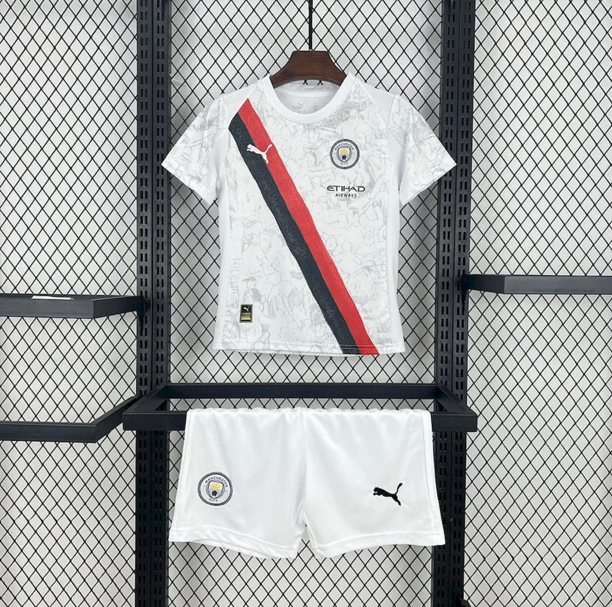 Kit Enfant Manchester City 2025-26 Extérieur