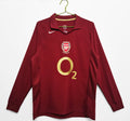 Maillot Rétro Arsenal 2005-06 Domicile Manches Longues