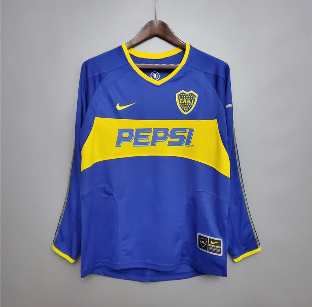 Maillot Rétro Boca Juniors 2003-04 Domicile Manches Longues