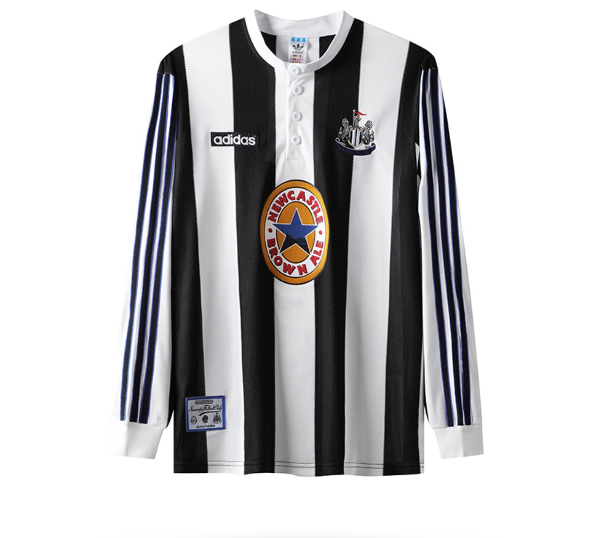 Maillot Rétro Newcastle 1995-96 Domicile Manches Longues