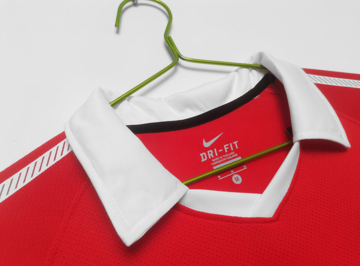 Maillot Rétro Manchester United 2010-11 Domicile Manches Longues