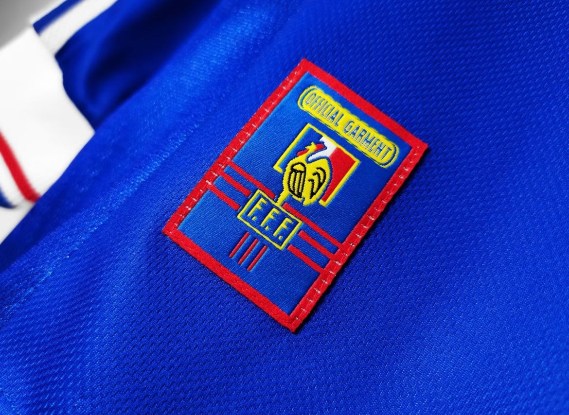 Maillot Rétro France 1998 Domicile Manches Longues