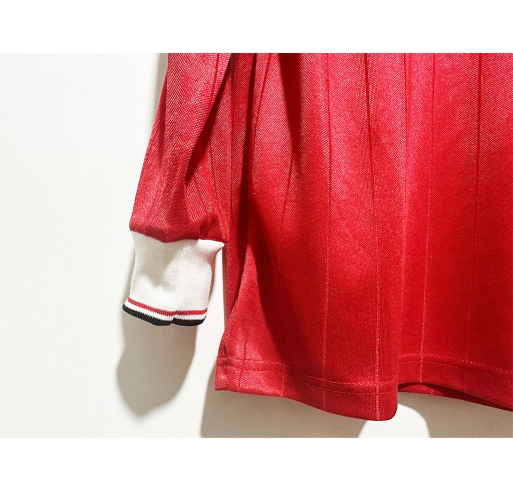 Maillot Rétro Manchester United 1982-83 Domicile Manches Longues