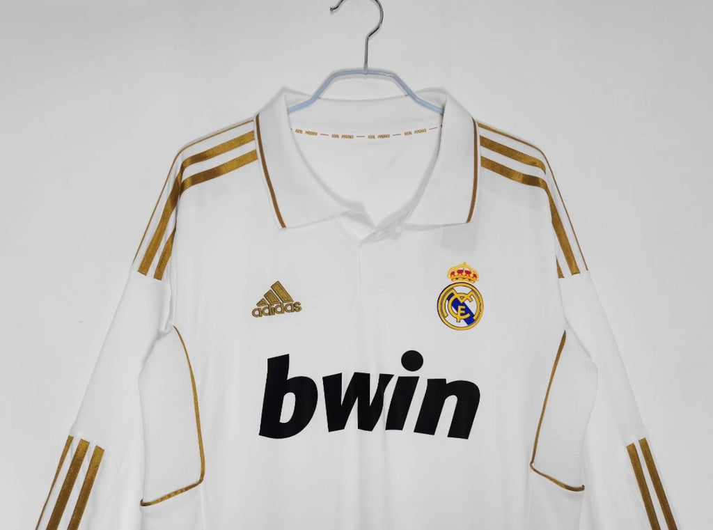 Maillot Rétro Real Madrid 2011-12 Domicile Manches Longues