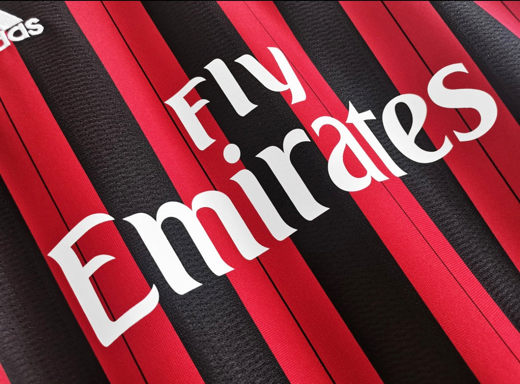 Maillot Rétro AC Milan 2013-14 Domicile Manches Longues
