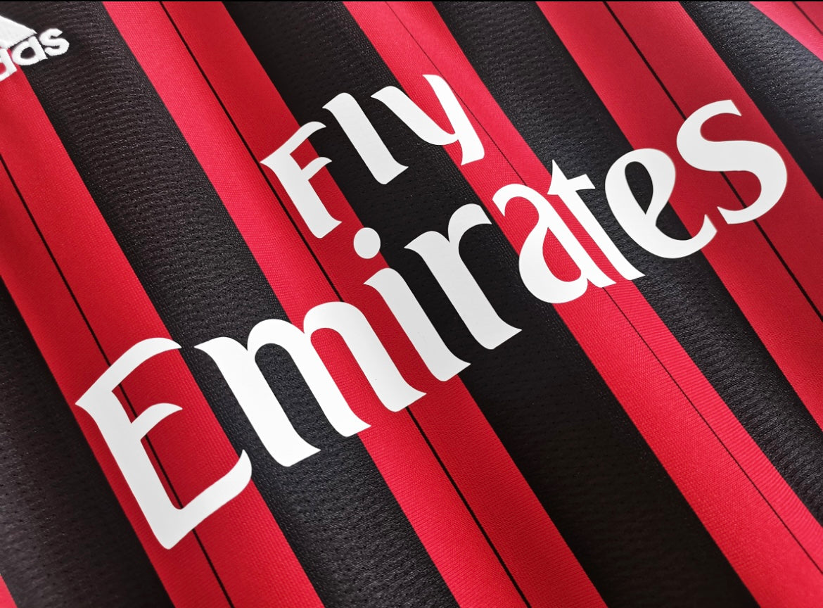 Maillot Rétro AC Milan 2013-14 Domicile Manches Longues