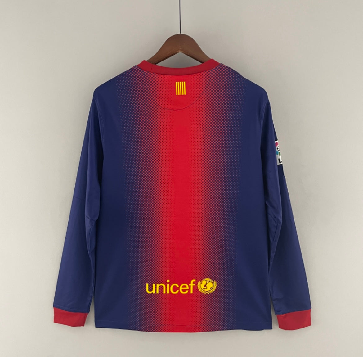 Maillot Rétro FC Barcelone 2012-13 Domicile Manches Longues