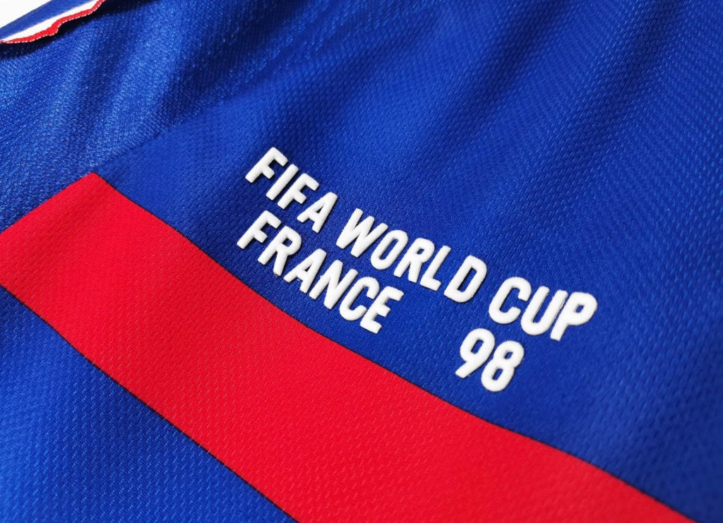 Maillot Rétro France 1998 Domicile Manches Longues