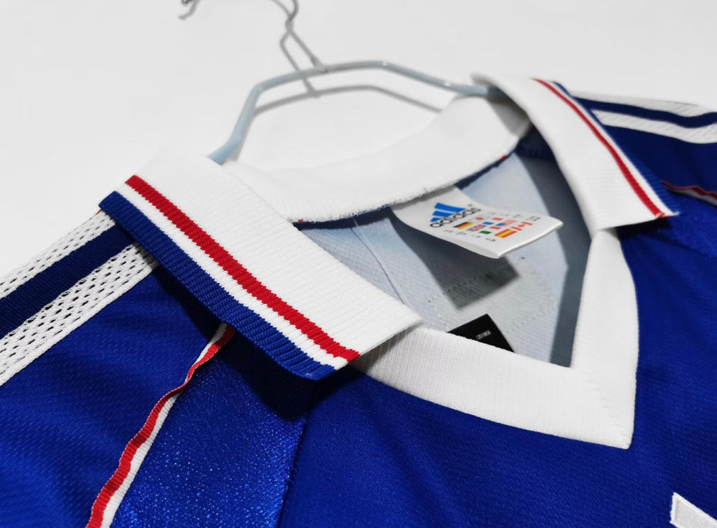 Maillot Rétro France 1998 Domicile Manches Longues