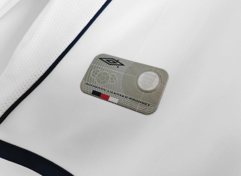 Maillot Rétro Angleterre 2002 Domicile Manches Longues