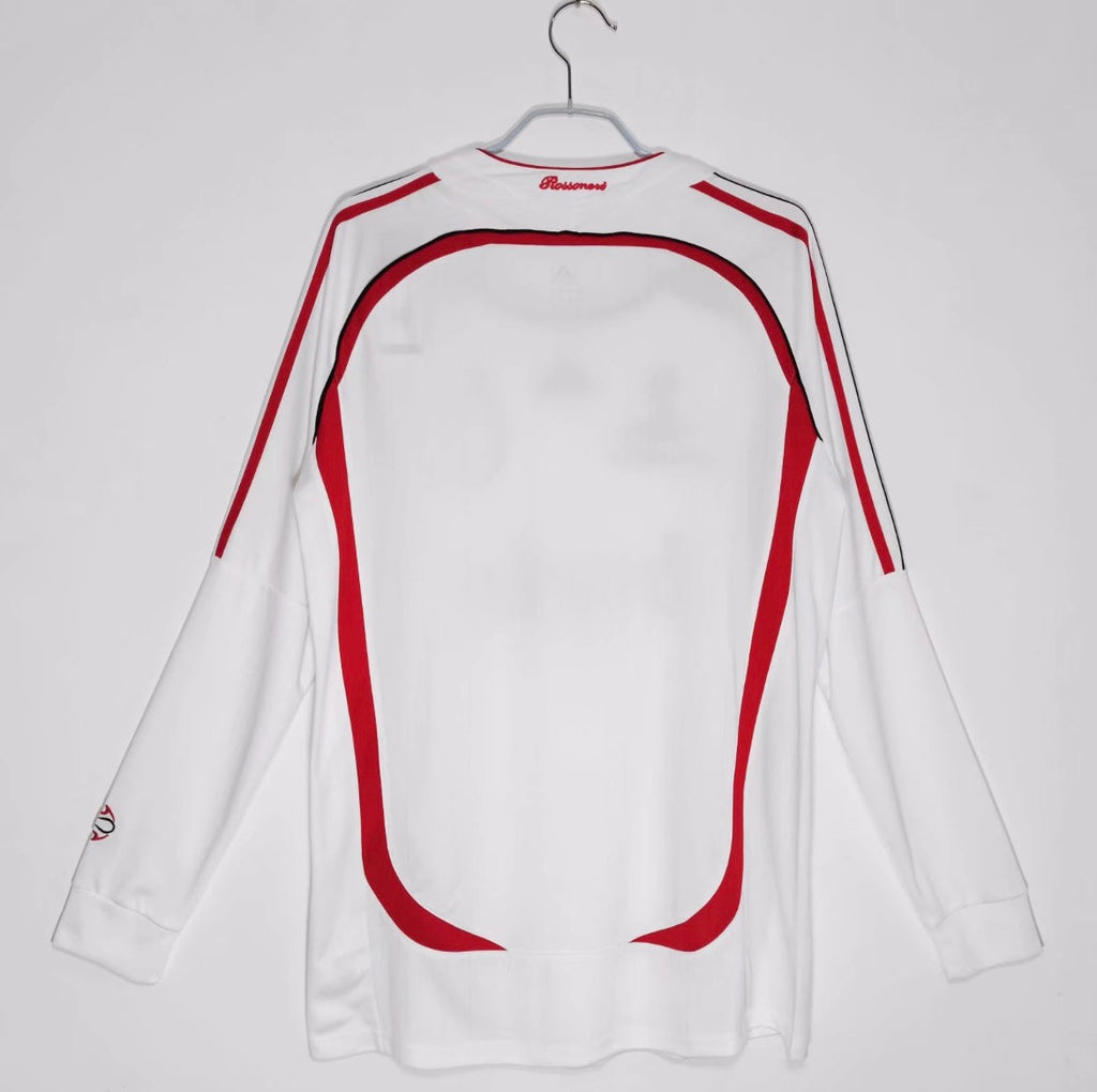 Maillot Rétro AC Milan 2006-07 Extérieur Manches Longues