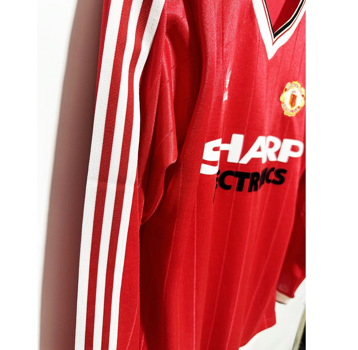 Maillot Rétro Manchester United 1982-83 Domicile Manches Longues