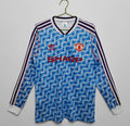 Maillot Rétro Manchester United 1991-92 Extérieur Manches Longues